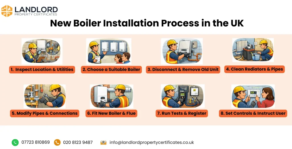 new boiler installation process