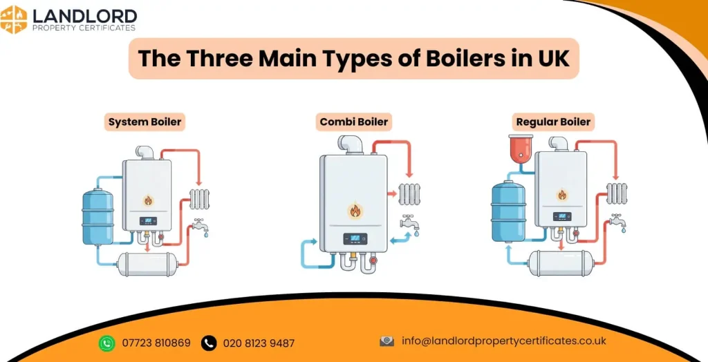 three main types of boilers