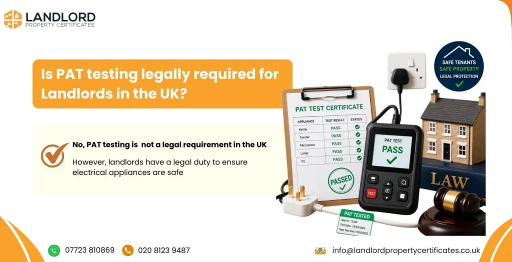 pat testing legal requirement for landlords in uk
