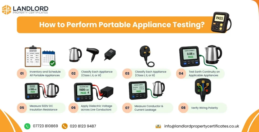 portable appliance testing process