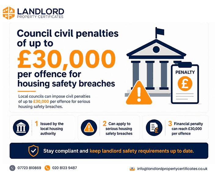 council civil penalties housing safety breaches
