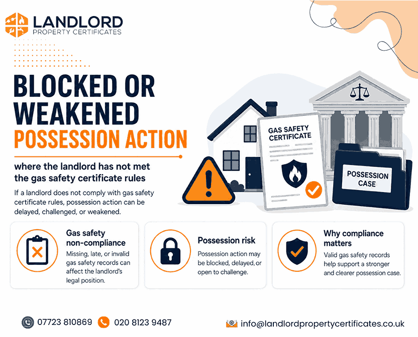 weaken possession landlords gas safety certificate rules
