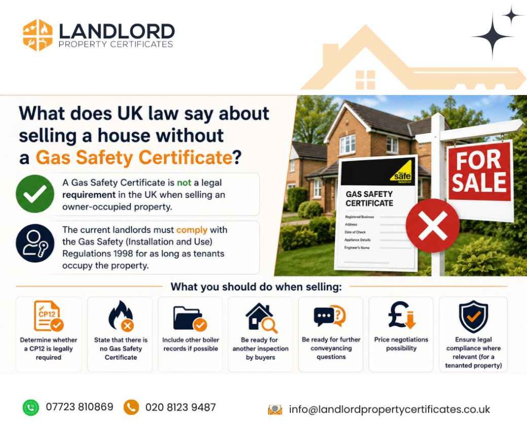 Do you need a gas safety certificate to sell a house? 4 UK law about selling house without gas safety certificate