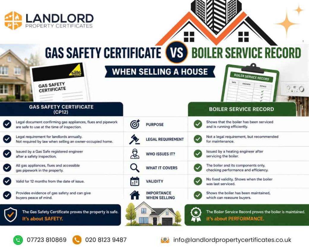 Do you need a gas safety certificate to sell a house? 8 gas safety certificate vs boiler service record